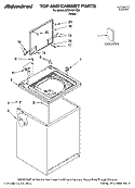 TOP AND CABINET PARTS Diagram and Parts List for ATW4471TQ0  Whirlpool Washer