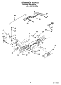 CONTROL PARTS Diagram and Parts List for GD5VVAXTY00  Whirlpool Refrigerator
