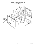 UPPER OVEN DOOR Diagram and Parts List for KEBI241YBL2  KitchenAid Wall Oven
