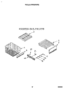 FREEZER SHELF Diagram and Parts List for KSSS42DAW03  KitchenAid Refrigerator
