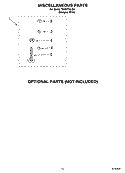 MISCELLANEOUS PARTS - OPTIONAL PARTS (NOT INCLUDED) Diagram and Parts List for TAWX700JQ2  Estate Washer