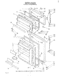 DOOR Diagram and Parts List for ET18ZKXMWR2  Whirlpool Refrigerator