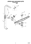 UPPER WASH AND RINSE PARTS Diagram and Parts List for IPU98665  Inglis Dishwasher