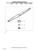 LOWER WASHARM PARTS Diagram and Parts List for WDT710PAYM2  Whirlpool Dishwasher