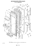 REFRIGERATOR DOOR Diagram and Parts List for 3ED25DQXVN00  Whirlpool Refrigerator