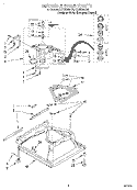 MACHINE BASE Diagram and Parts List for LSC8244EZ0  Whirlpool Washer