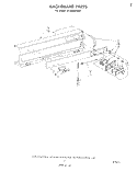 BACKGUARD Diagram and Parts List for SF3300EKW0  Whirlpool Range
