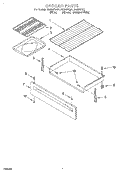 BROILER Diagram and Parts List for FGS337GN1  Roper Range