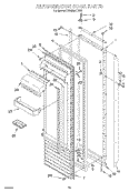 REFRIGERATOR DOOR Diagram and Parts List for KSSS48QDX03  KitchenAid Refrigerator