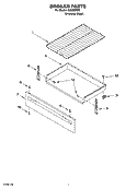 BROILER PARTS Diagram and Parts List for IGS326RD0  Inglis Range