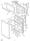 DOOR Diagram and Parts List for 7MET18GKFN00  Whirlpool Refrigerator