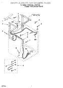 DRYER SUPPORT AND WASHER Diagram and Parts List for LTE5243DQ0  Whirlpool Washer Dryer Combo