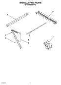 INSTALLATION PARTS Diagram and Parts List for CA15WYR0  Crosley Air Conditioner