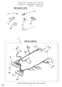 WIRING HARNESS Diagram and Parts List for LLN8244AW0  Whirlpool Washer