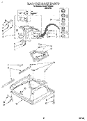 MACHINE BASE Diagram and Parts List for 4XLA87W92AN1  Whirlpool Washer