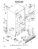 CABINET Diagram and Parts List for ET20HKXMWR2  Whirlpool Refrigerator