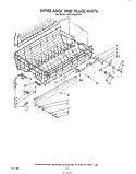 UPPER RACK AND TRACK Diagram and Parts List for 4KUDA220TW0  KitchenAid Dishwasher