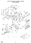 AIR FLOW AND CONTROL Diagram and Parts List for BHAC0600BS0  Whirlpool Air Conditioner