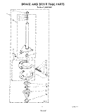 BRAKE AND DRIVE TUBE Diagram and Parts List for LA6055XSW1  Whirlpool Washer