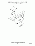 Part Location Diagram of WPW10250008 Whirlpool Control Panel - White