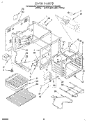 OVEN Diagram and Parts List for FEP330BL0  Roper Range