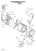 Part Location Diagram of WP8540101 Whirlpool Washer Drive Belt