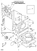 SECTION Diagram and Parts List for LEC6646AZ2  Whirlpool Dryer