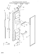 FREEZER DOOR Diagram and Parts List for KSRS27QGWH02  KitchenAid Refrigerator