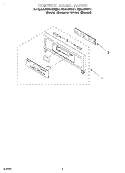 CONTROL PANEL Diagram and Parts List for RBS245PDT11  Whirlpool Wall Oven