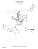 PUMP PARTS Diagram and Parts List for KUIC15NLXS1  KitchenAid Ice Maker