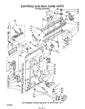 CONTROLS AND REAR PANEL Diagram and Parts List for LA6300XSW0  Whirlpool Washer