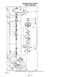 GEARCASE Diagram and Parts List for LA5600XSW2  Whirlpool Washer