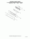 CONTROL PANEL PARTS Diagram and Parts List for RBD245PRQ05  Whirlpool Wall Oven