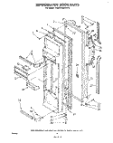 REFRIGERATOR DOOR Diagram and Parts List for EHD262MKWR0  Whirlpool Refrigerator