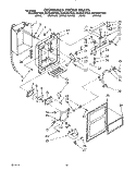 DISPENSER FRONT Diagram and Parts List for ED25DWXTW05  Whirlpool Refrigerator