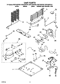 UNIT PARTS Diagram and Parts List for GR2FHMXPT00  Whirlpool Refrigerator