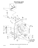 REAR PANEL Diagram and Parts List for KAWE850VAL1  KitchenAid Washer