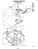 MACHINE BASE Diagram and Parts List for LA5460XPW0  Whirlpool Washer
