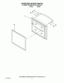 FREEZER DOOR PARTS Diagram and Parts List for KFCS22EVBL2  KitchenAid Refrigerator