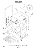 OVEN , LITERATURE Diagram and Parts List for SF3300EKW0  Whirlpool Range