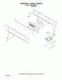 Part Location Diagram of W10216219 Whirlpool Control Panel - Stainless