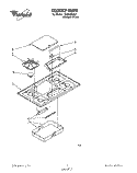 COOKTOP Diagram and Parts List for SC8536EXQ1  Whirlpool Cooktop