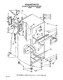 CABINET Diagram and Parts List for ET18GKXXN00  Whirlpool Refrigerator
