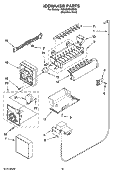 ICEMAKER PARTS, OPTIONAL PARTS (NOT INCLUDED) Diagram and Parts List for 7GS6SHEXMS03  Whirlpool Refrigerator