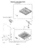 DISHRACK AND PANEL Diagram and Parts List for DU8300XT1  Whirlpool Dishwasher