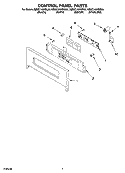 Part Location Diagram of WP8302345 Whirlpool Control, Electric