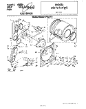 BULKHEAD Diagram and Parts List for LG5751XKW0  Whirlpool Dryer