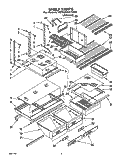 SHELF, LIT/OPTIONAL Diagram and Parts List for 3ET22DKXYN00  Whirlpool Refrigerator