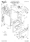 SECTION Diagram and Parts List for LEQ8857JT0  Whirlpool Dryer
