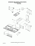 INTERIOR AND VENTILATION PARTS Diagram and Parts List for MH1170XSS6  Whirlpool Microwave